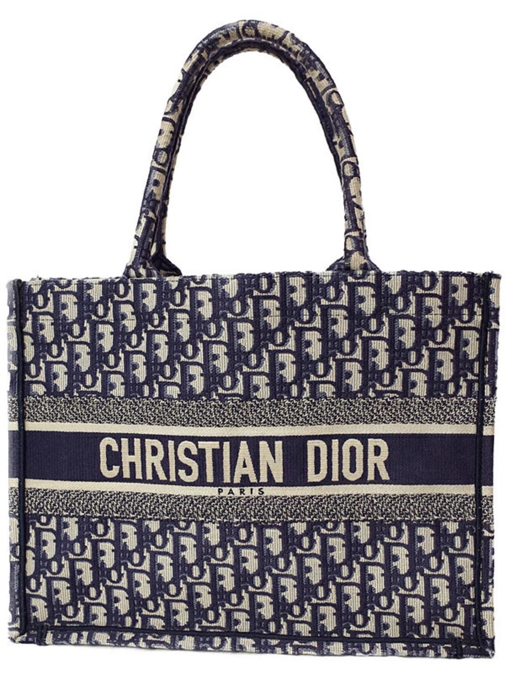 Christian Dior Oblique Embroidery Book Tote Bag